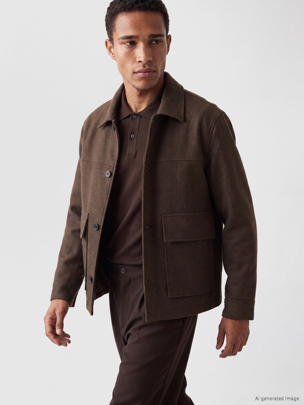 Man Brown Coat-1