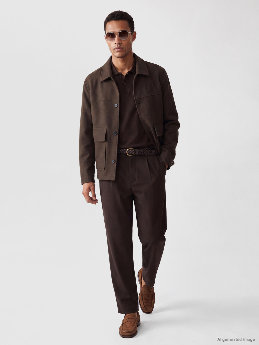 Man Brown Coat-2