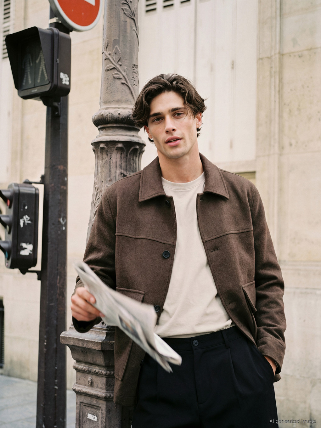 Man Brown Coat