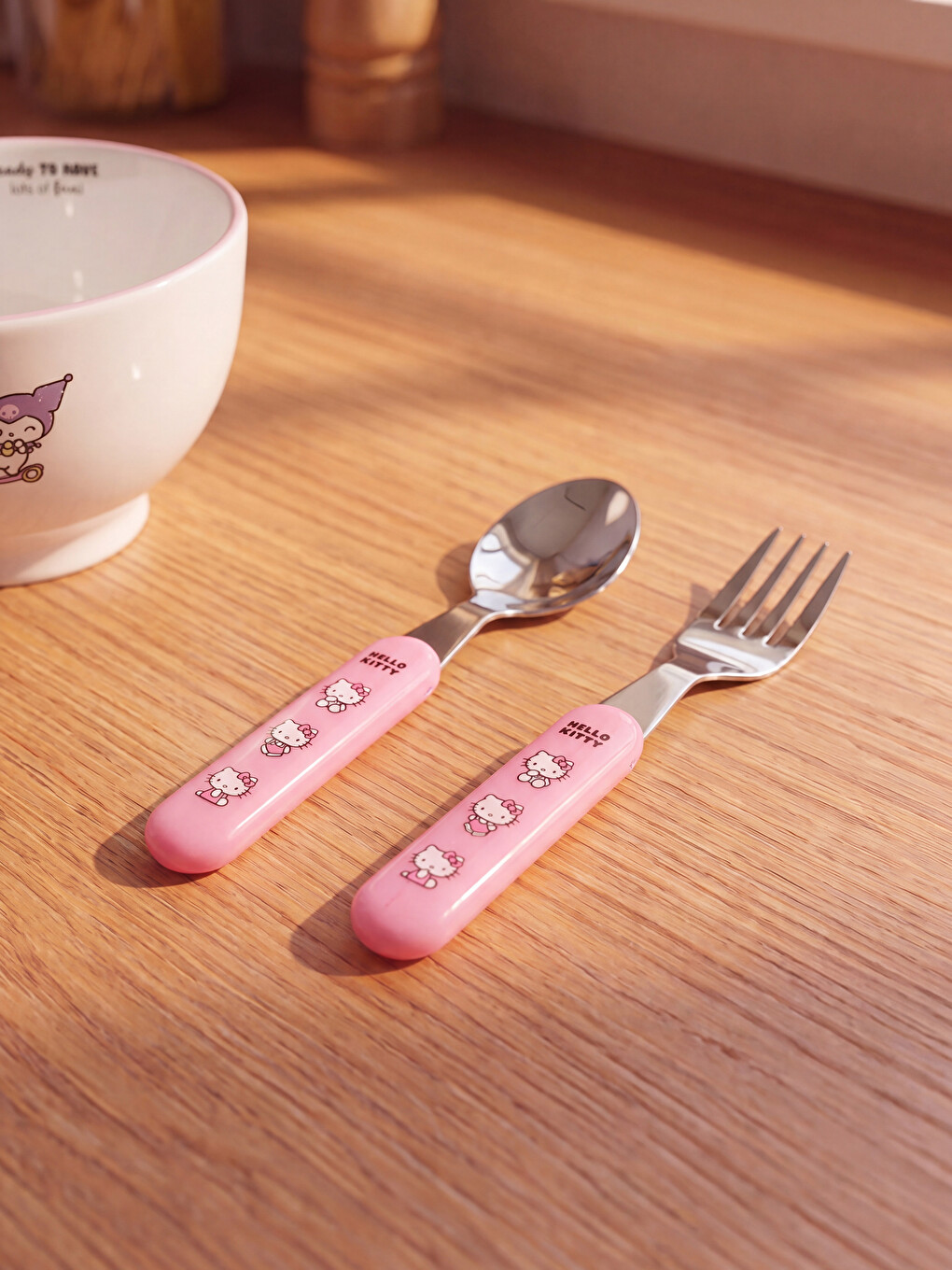 Hello Kitty Басылған Шанышқы Қасық Жинағы