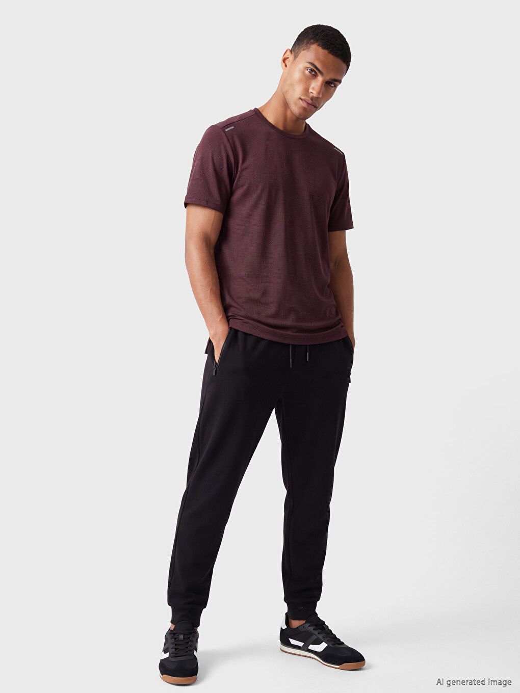 Crew Neck Men's Sport T-shirt-1