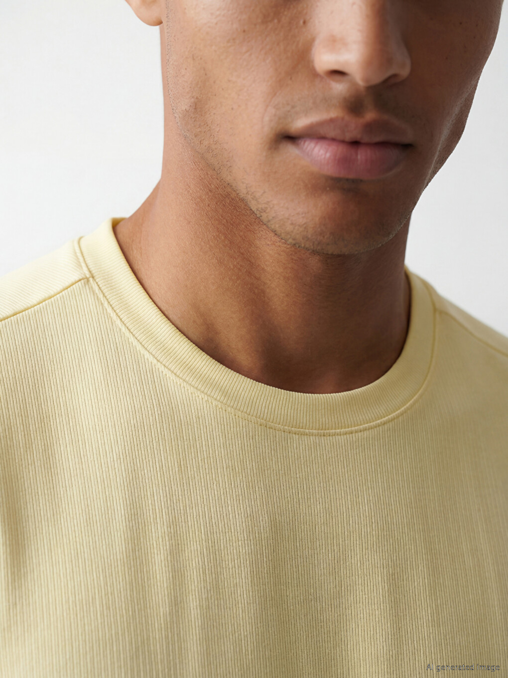 Man Yellow Sports T-shirt-2