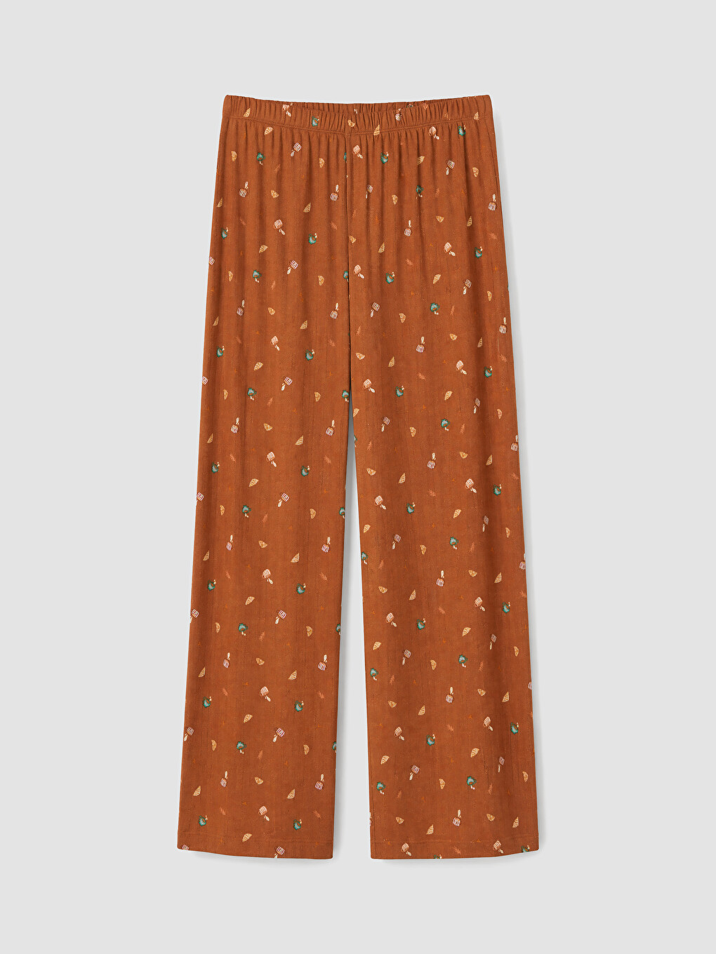 Set De Pijama Pentru Femei Cu Model, Cu Guler În Formă De U-8