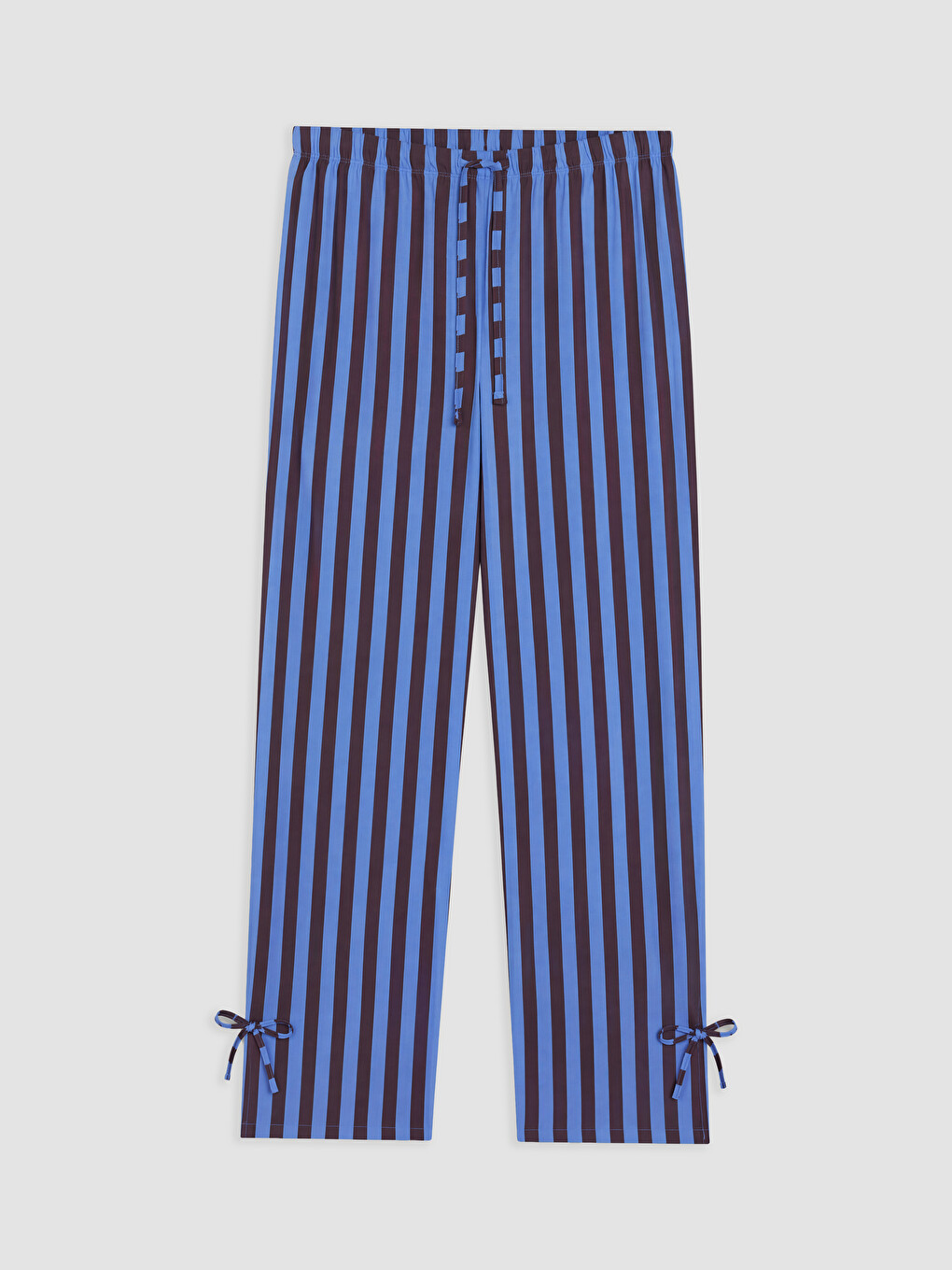 Shirt Collar Striped Women's Pyjamas Set-7