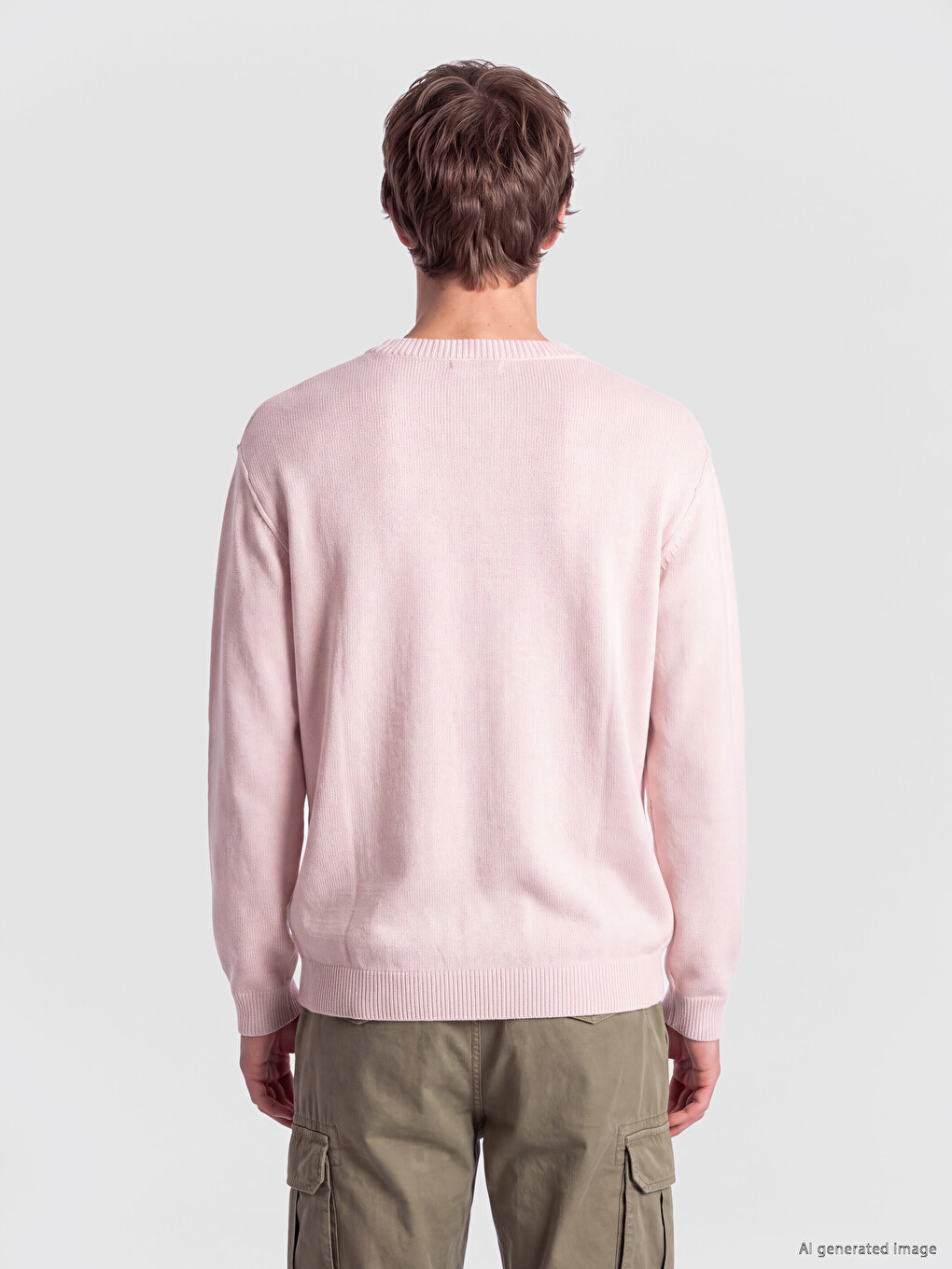 Crew Neck Men's Sweater-3