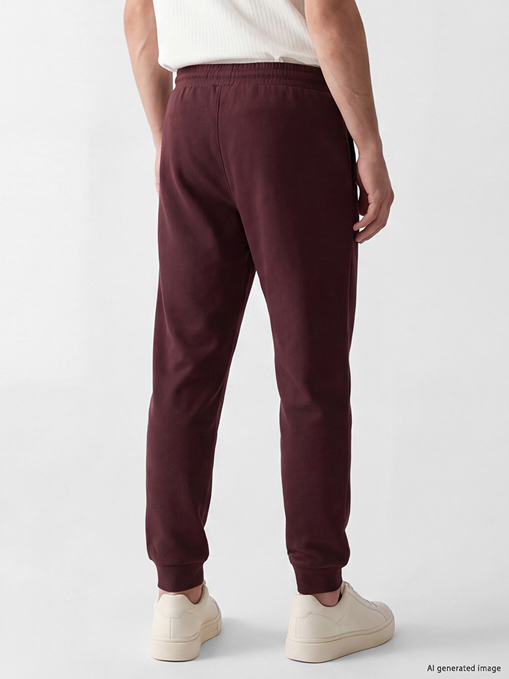 Bordo Regular Fit Erkek Jogger Eşofman Altı-2