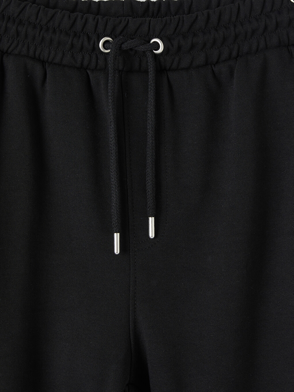 Siyah Regular Fit Erkek Jogger Eşofman Altı-2