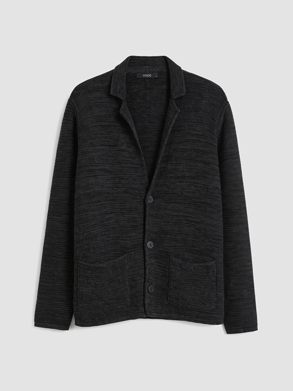 Man Black Cardigan-4