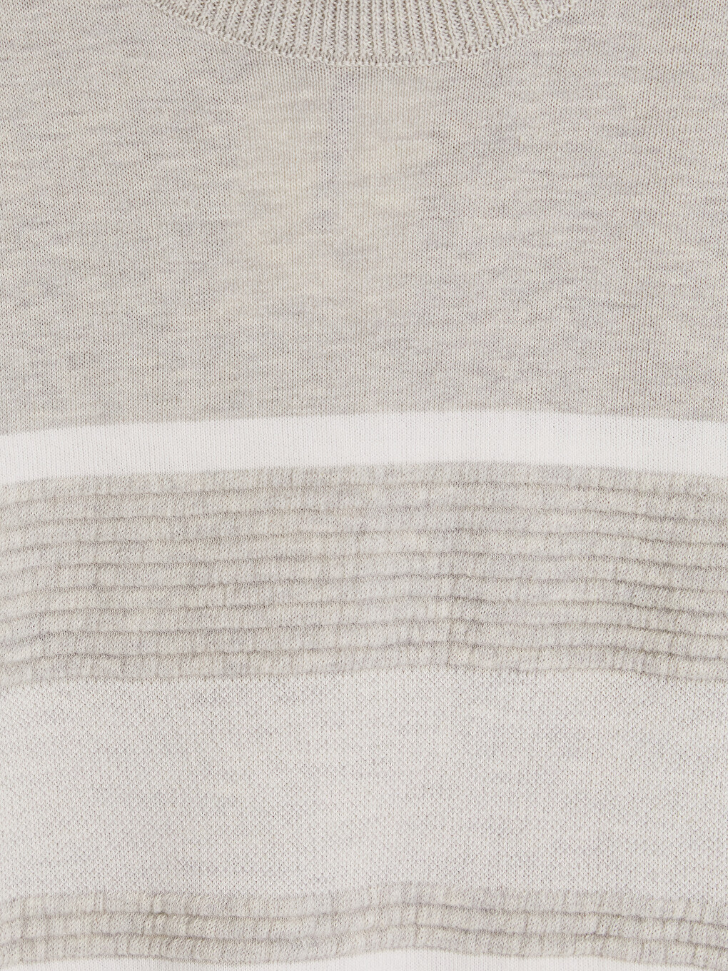 Pull-over En Maille À Rayures À Col Rond Pour Homme-4