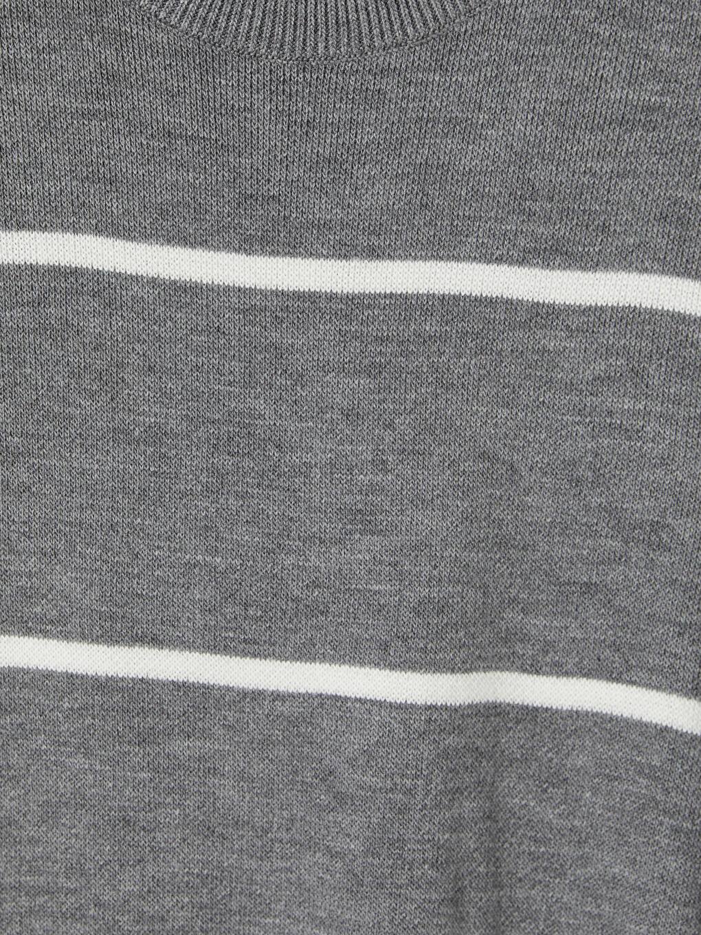 Crew Neck Striped Men's Knitwear Sweater-4
