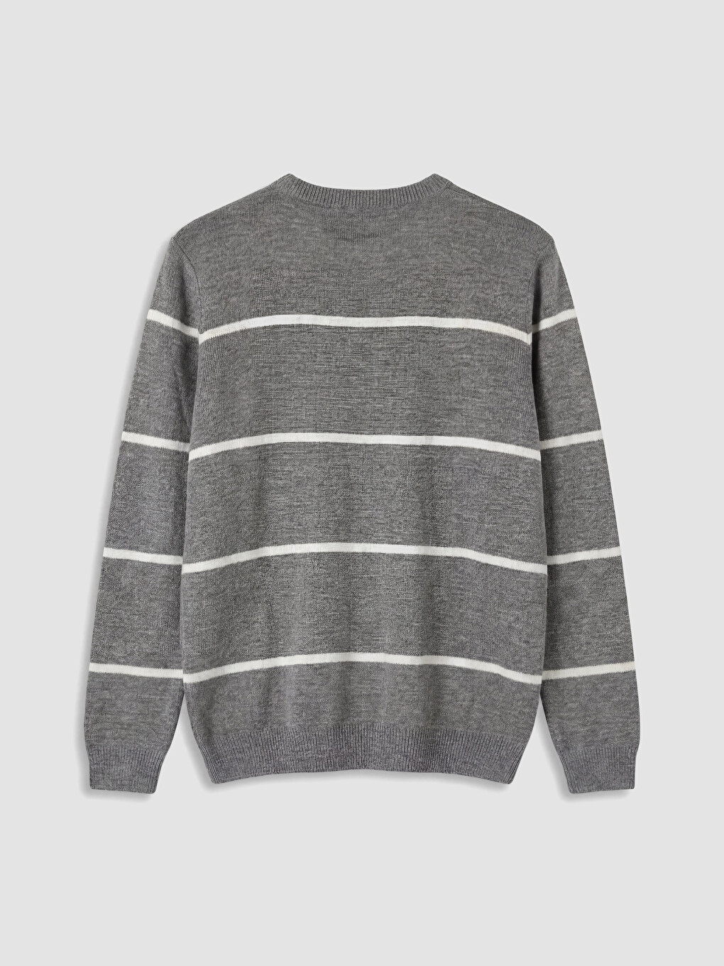 Crew Neck Striped Men's Knitwear Sweater-5