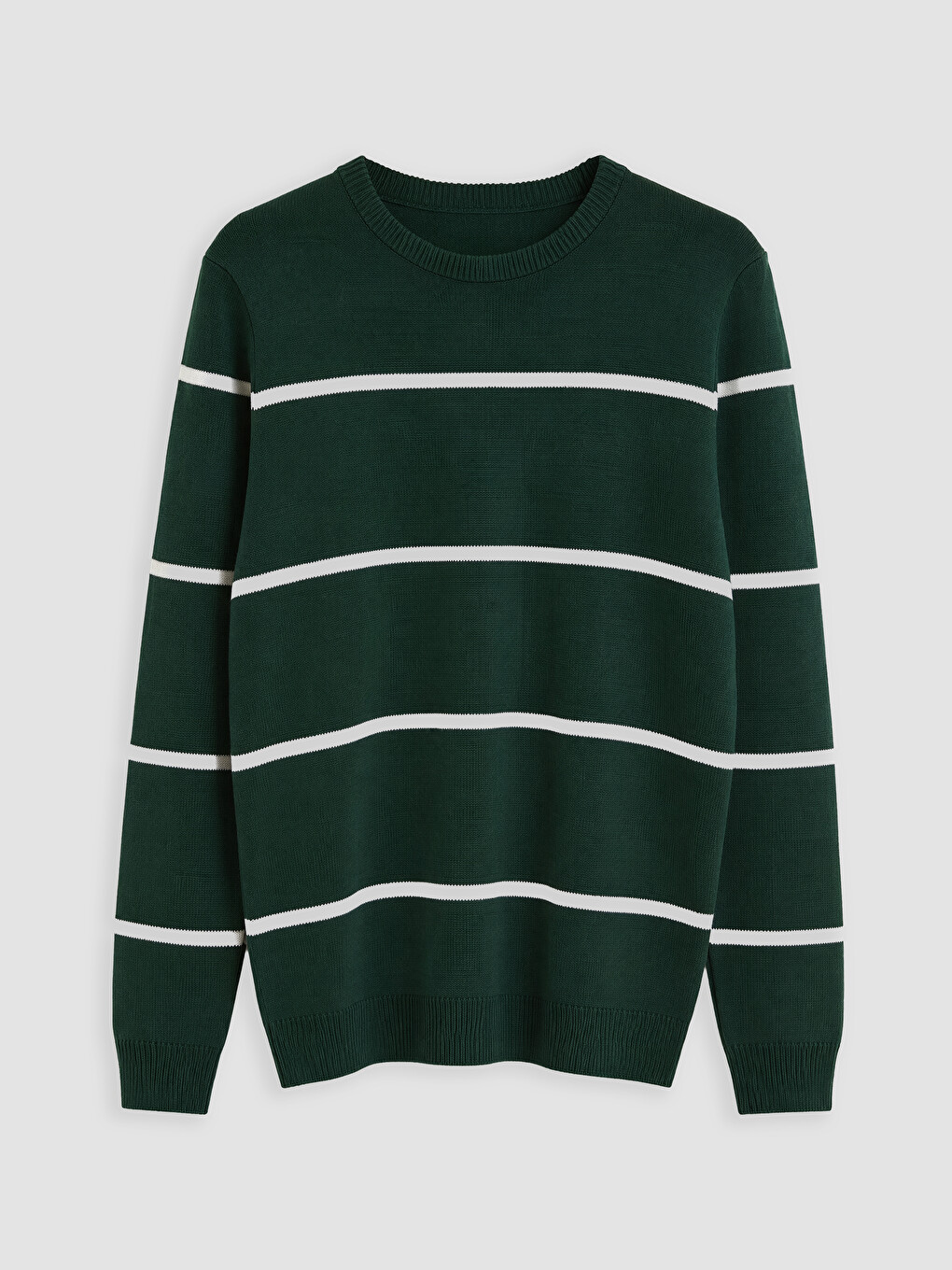 Pull-over En Tricot Rayé Pour Homme-3