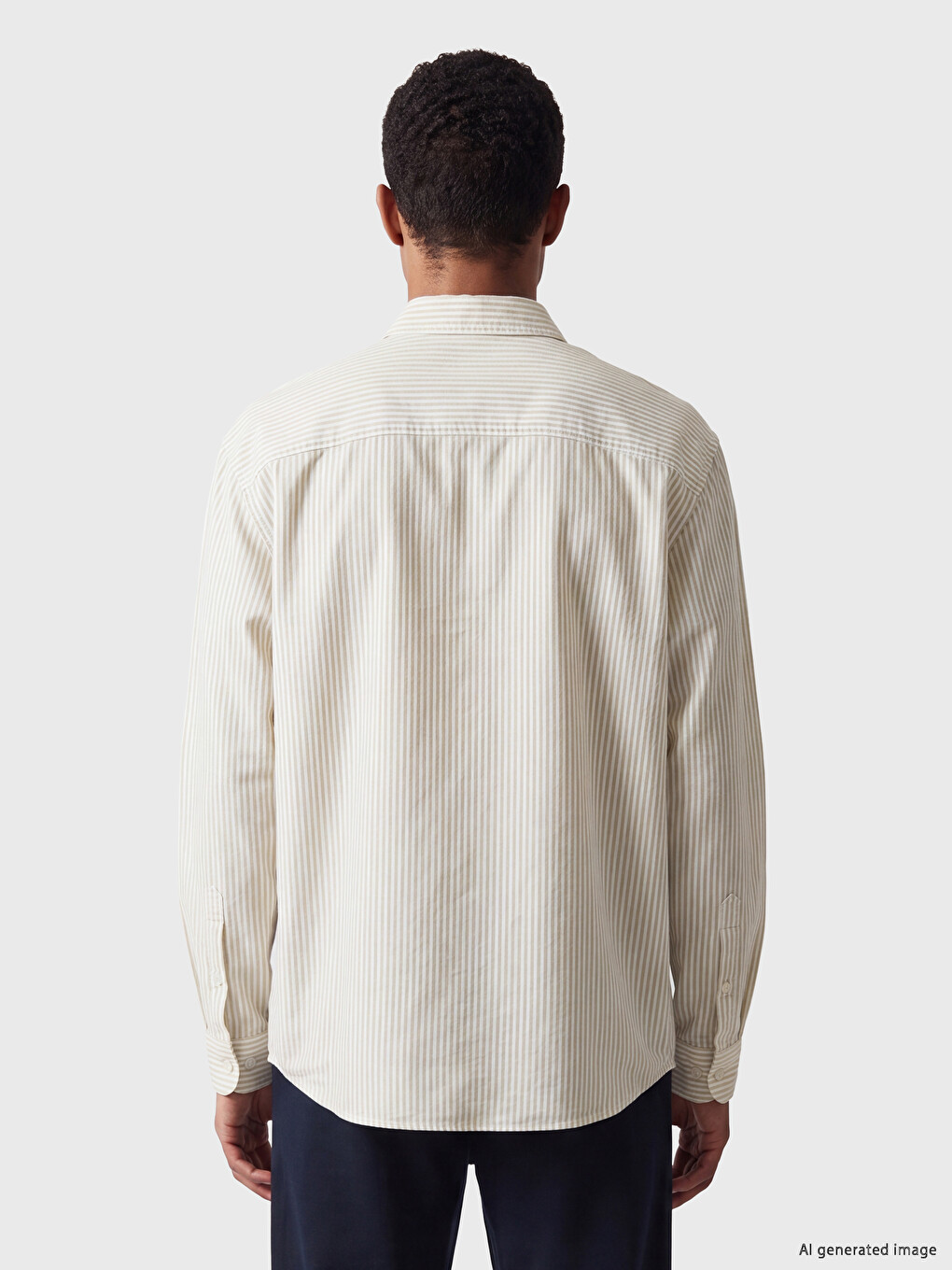 Chemise Dobby Rayée Regular Fit Pour Homme-2