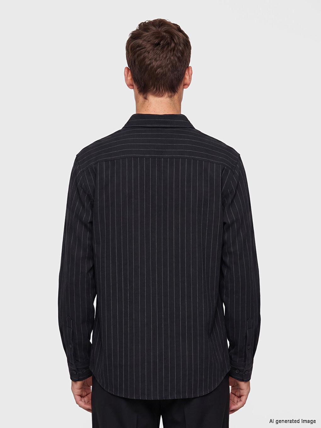 Slim Fit Striped Men's Shirt-3