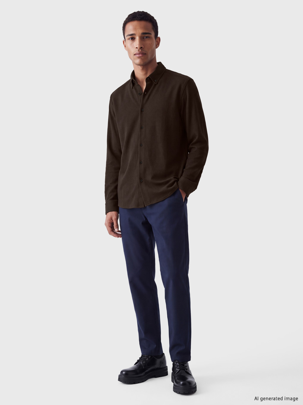 Slim Fit Waffle Men's Textured Shirt-1