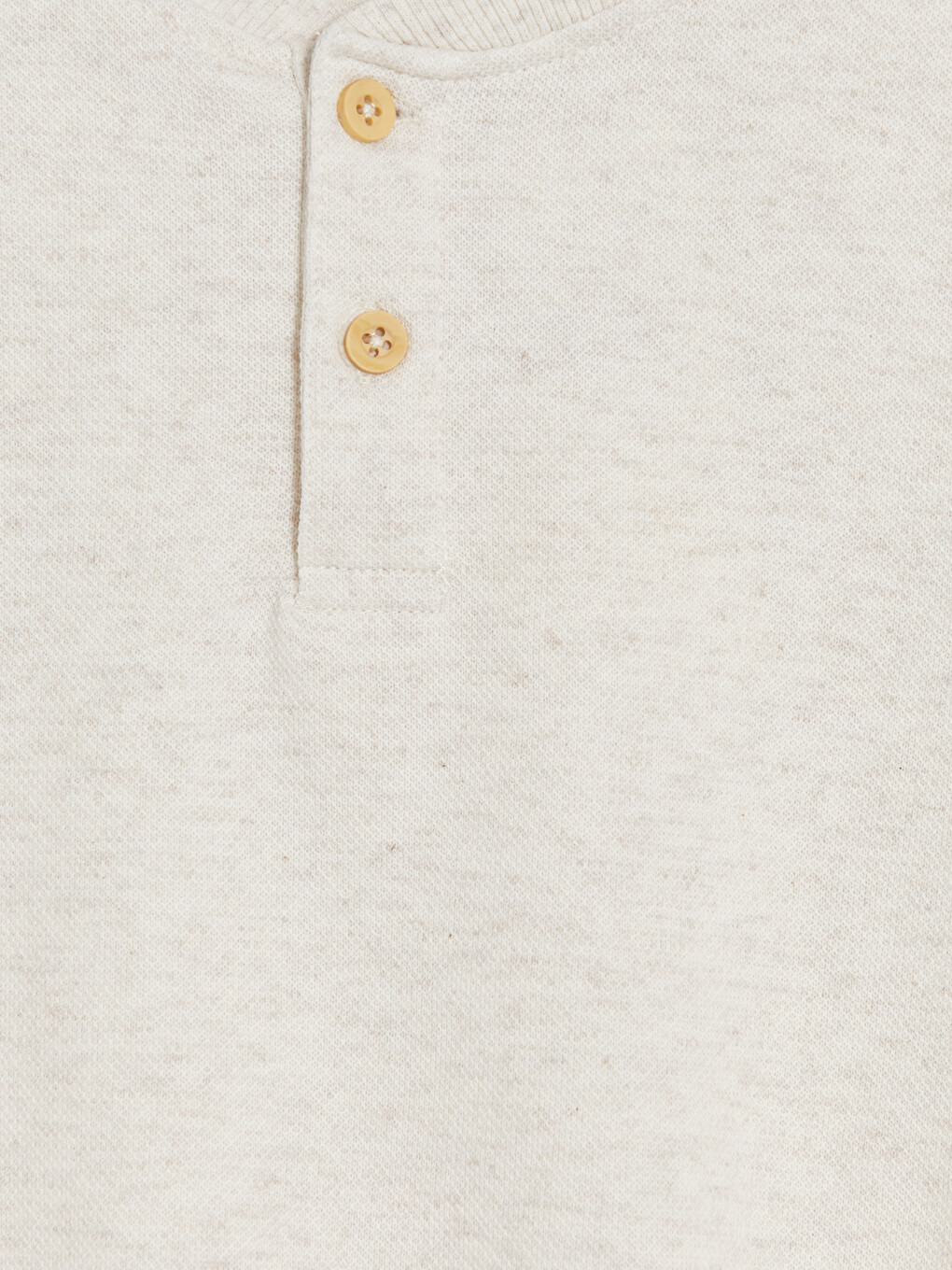 Sweatshirt کوڕان بە دوگمە و قۆڵی گەرد-2
