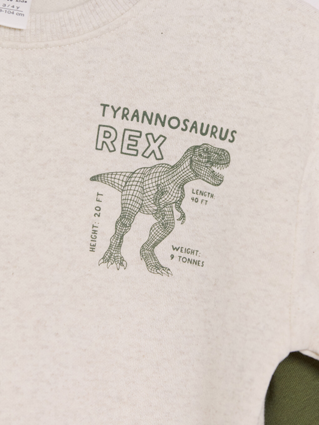 Beyaz Baskılı Erkek Çocuk Sweatshirt-2
