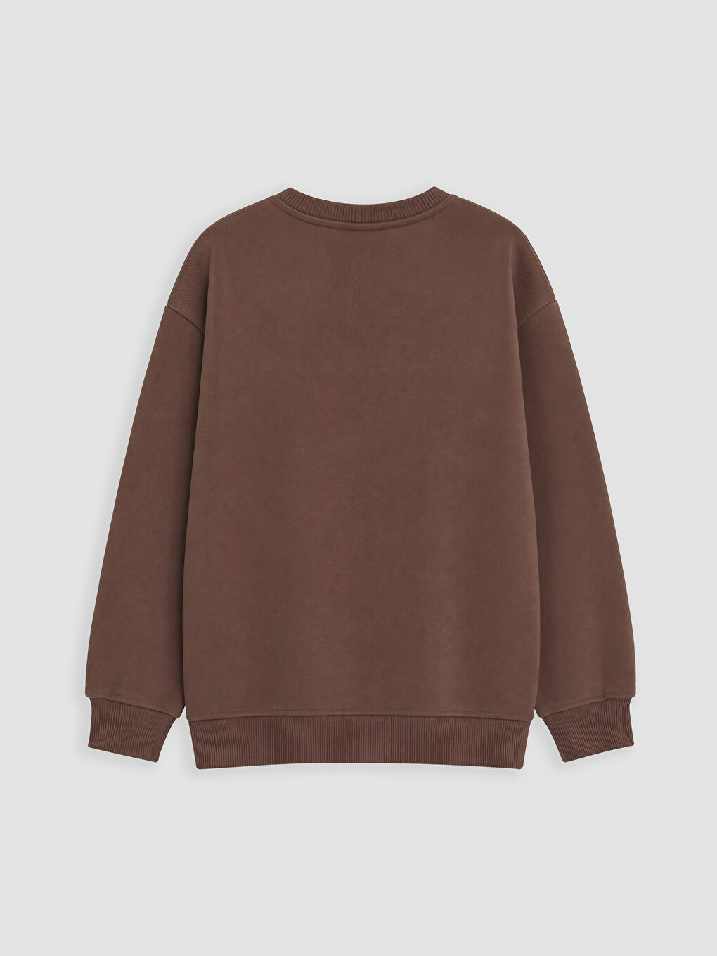 Kahverengi Baskılı Erkek Çocuk Sweatshirt-1