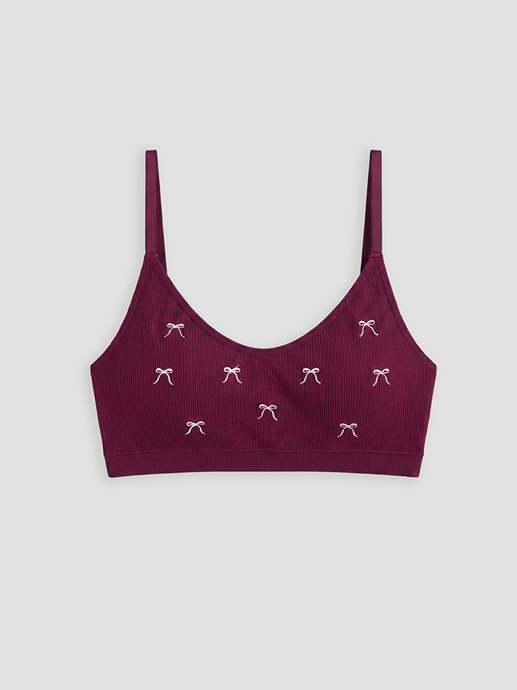 Bow Embroidered Bustier And Boxer-1