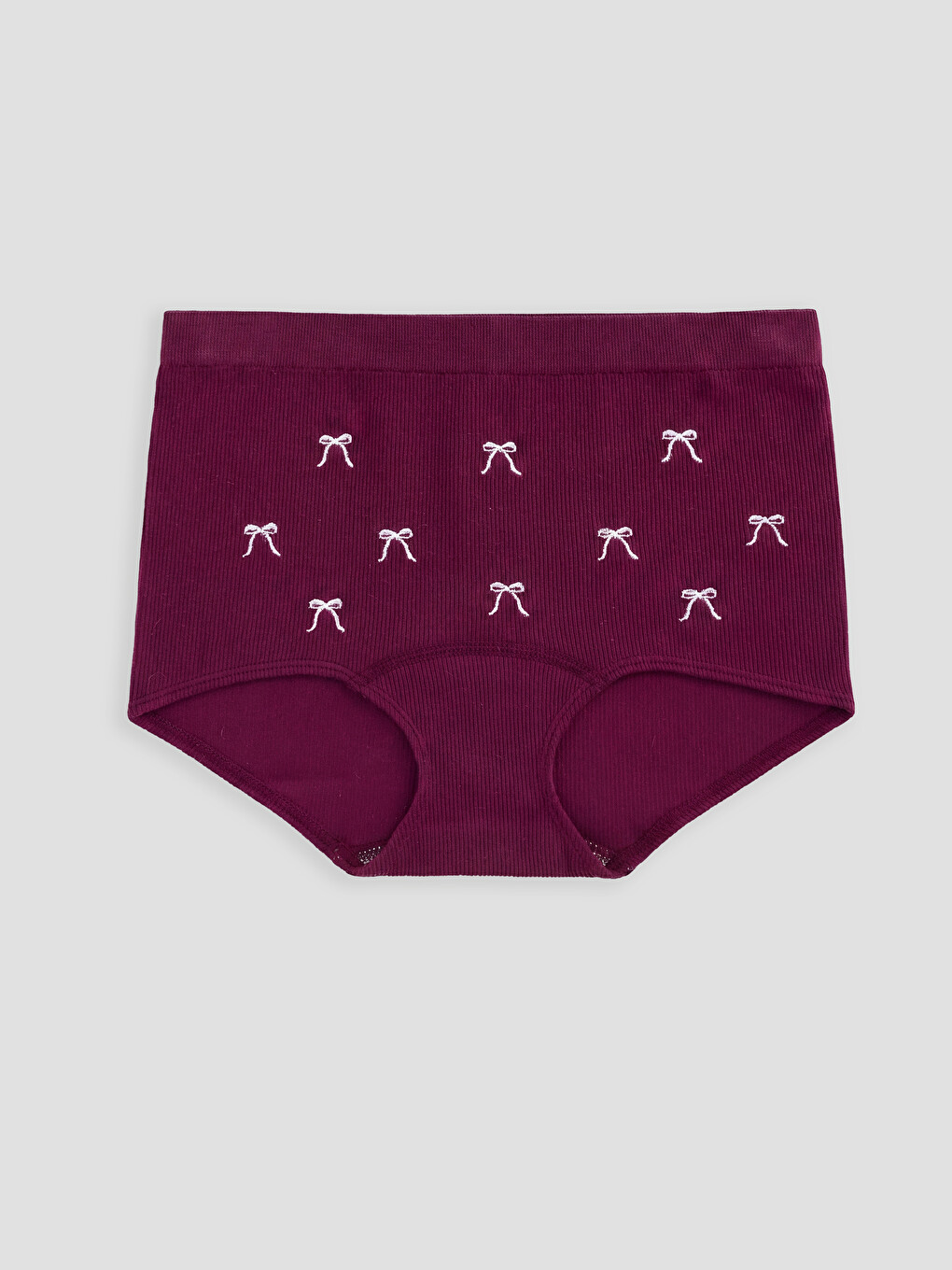 Bow Embroidered Bustier And Boxer-2