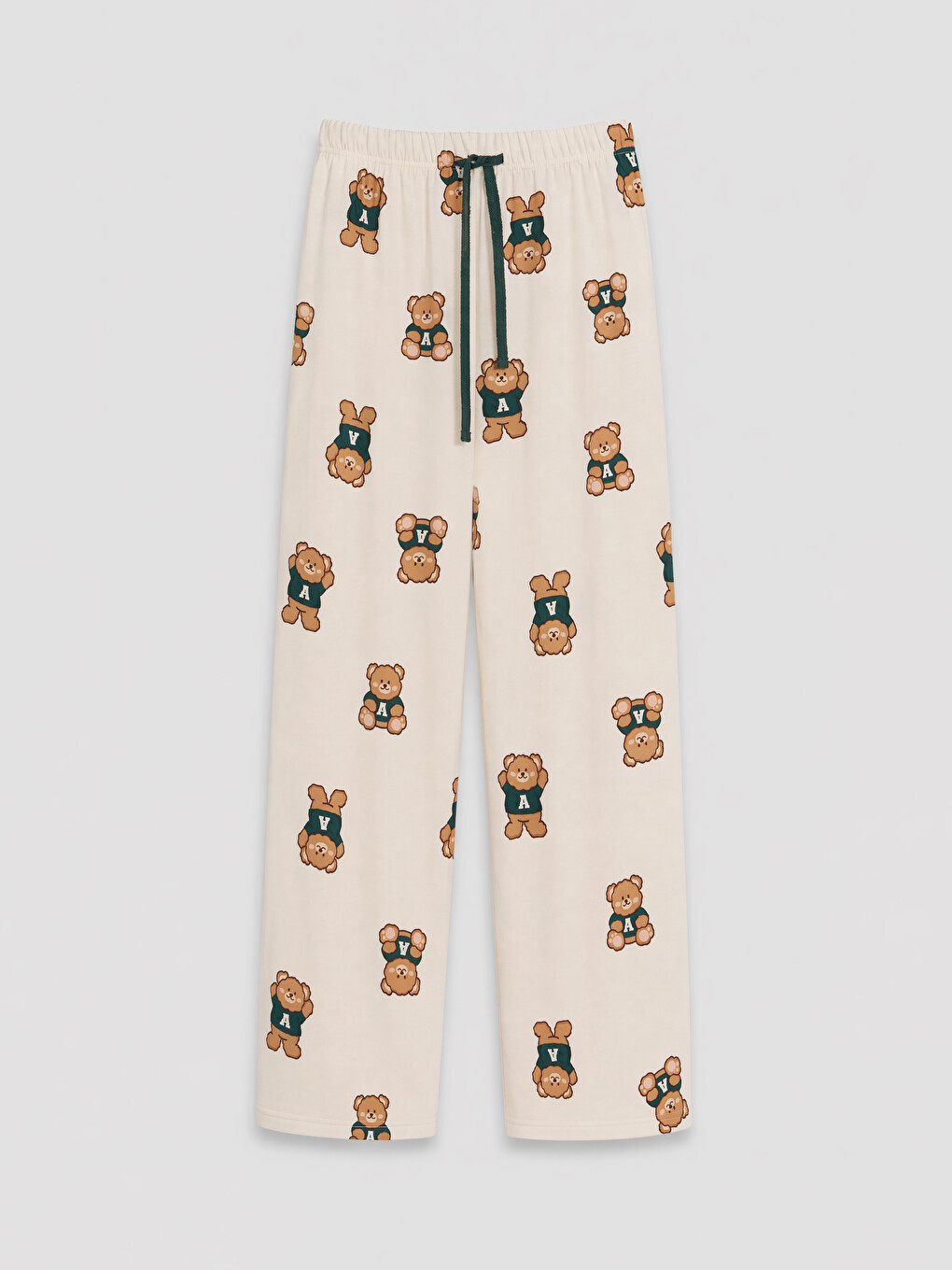 Pembe Gömlek Yaka Baskılı Kadın Pijama Takımı-3