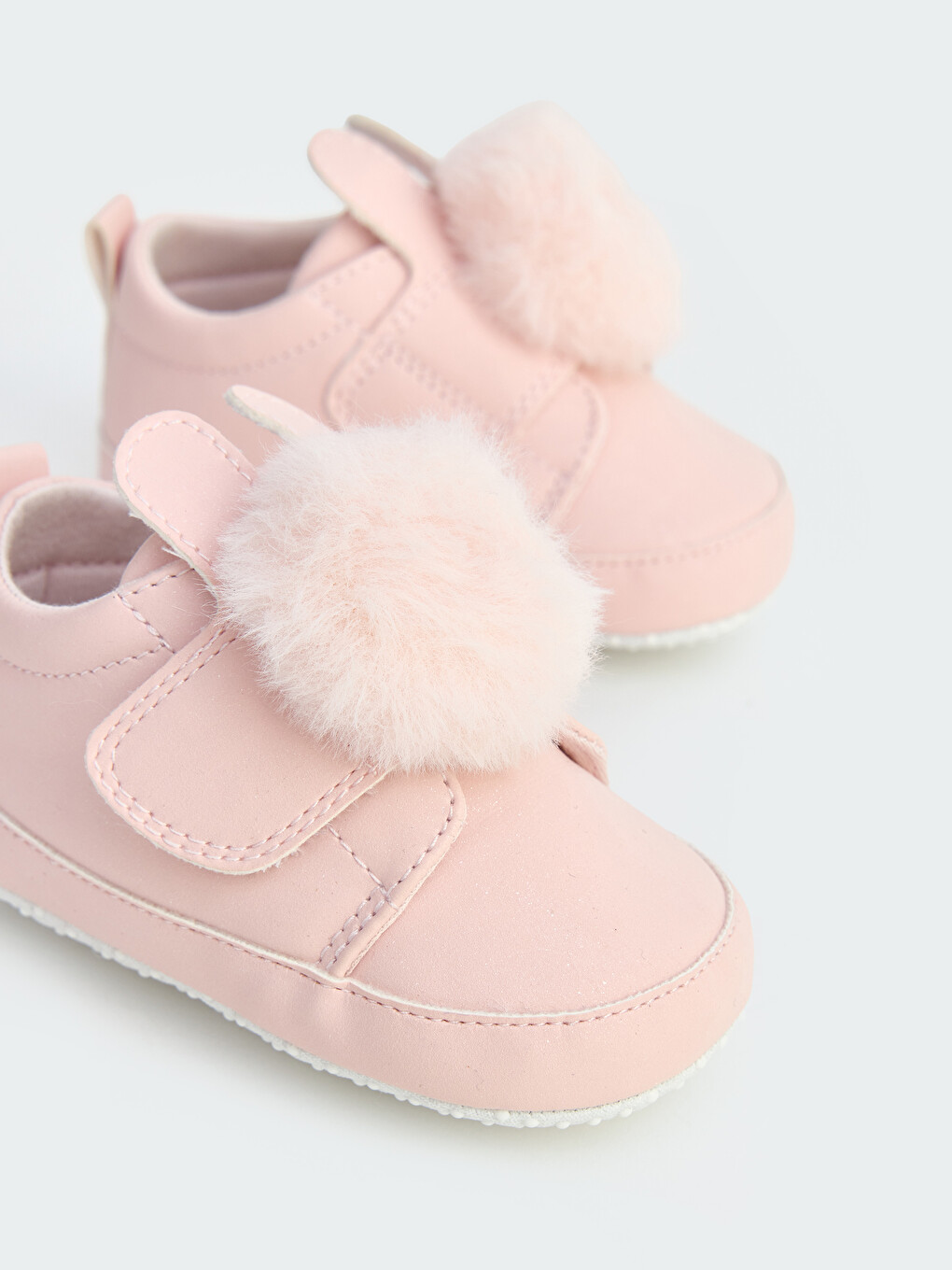 Girl Pink Pram Shoes-2
