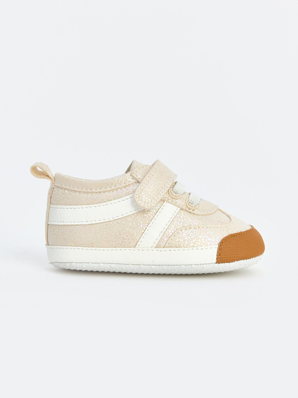 Baby Girl Ecru Pram Shoes-1