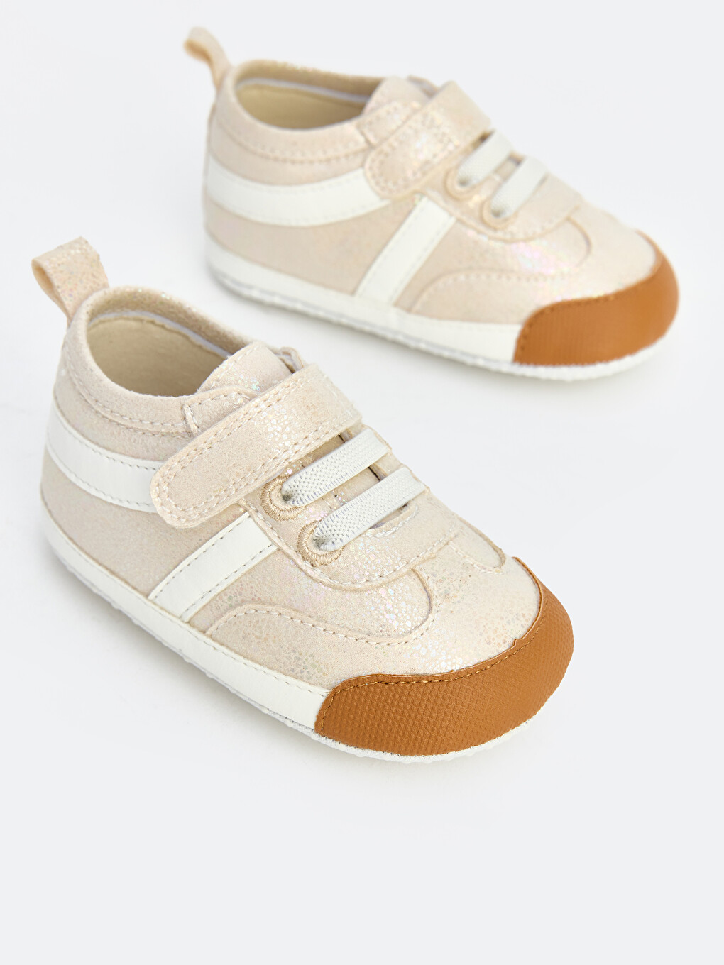 Baby Girl Ecru Pram Shoes-2