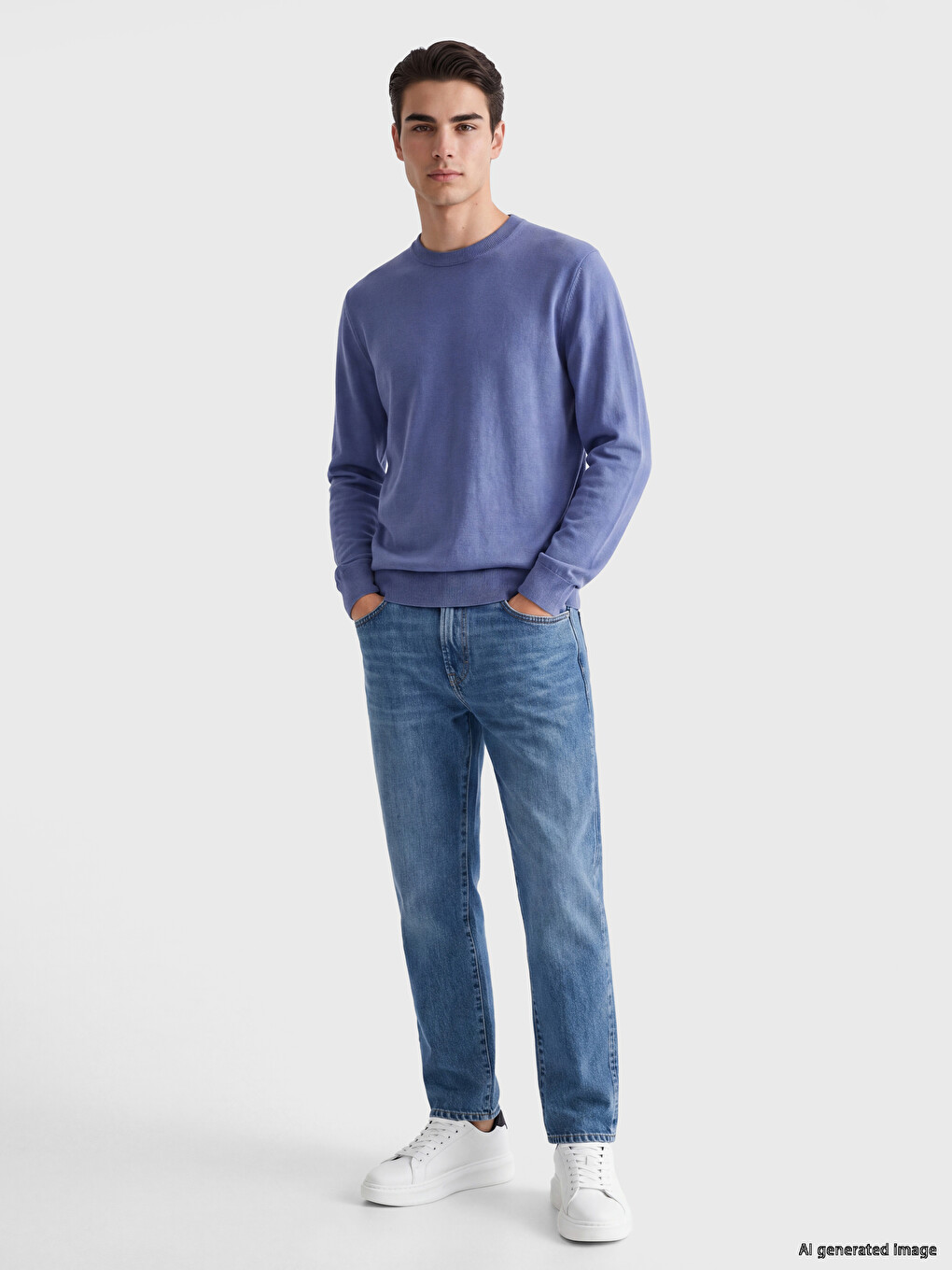 Crew Neck Men's Knitwear Sweater-1