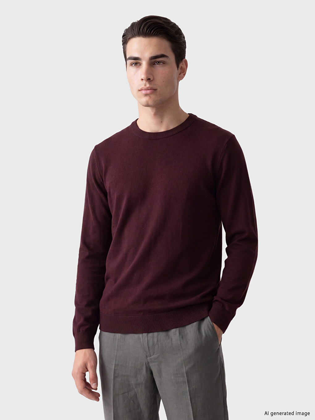 Man Bordeaux Sweater