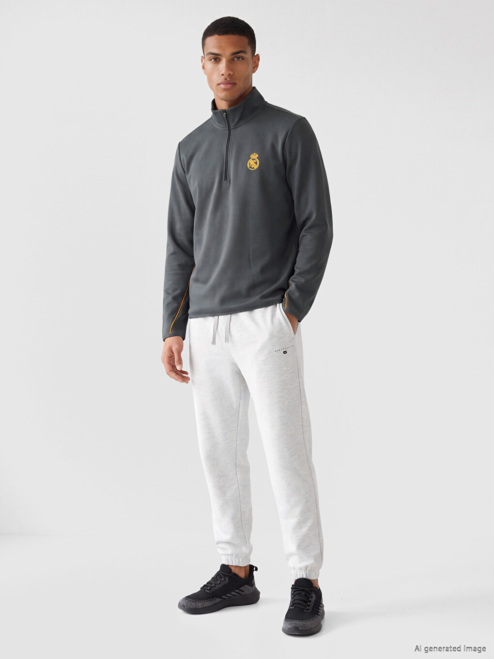 Real Madrid Embroidered Men's Sweatshirt-1