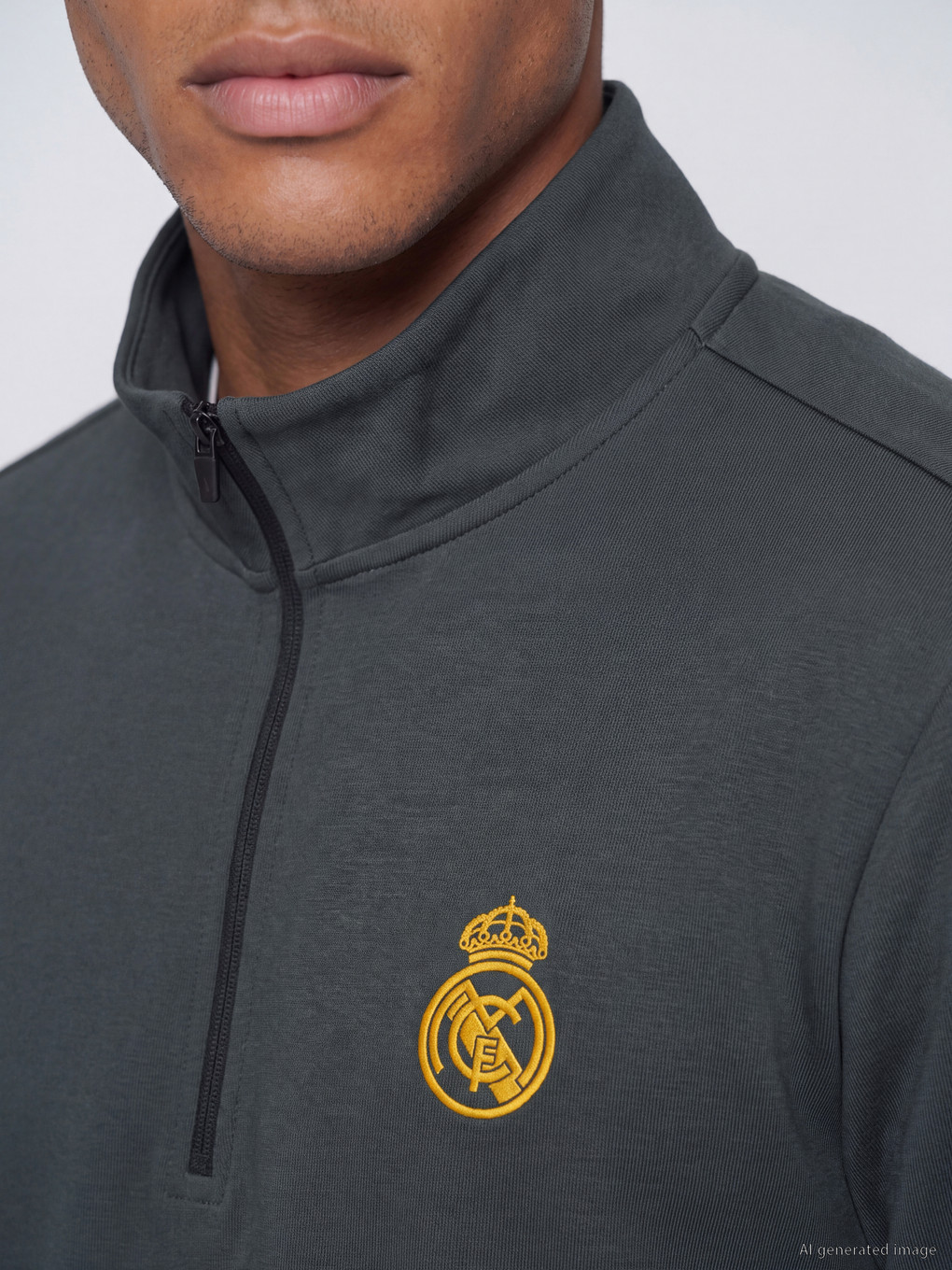 Real Madrid Embroidered Men's Sweatshirt-2