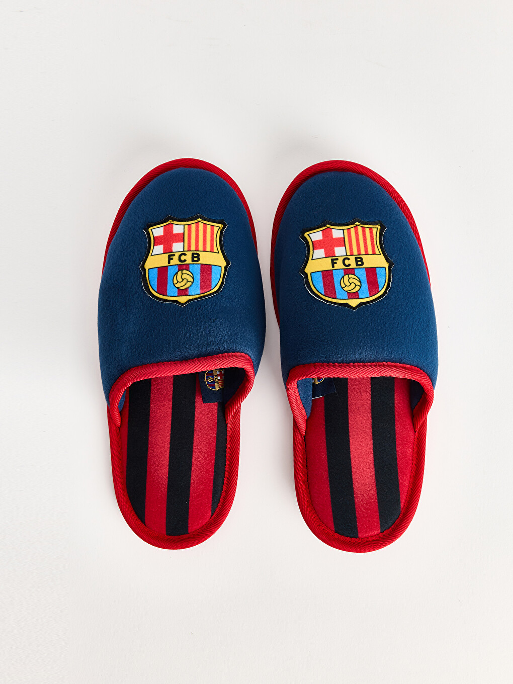 Lacivert Barcelona Baskılı Erkek Ev Terliği-1