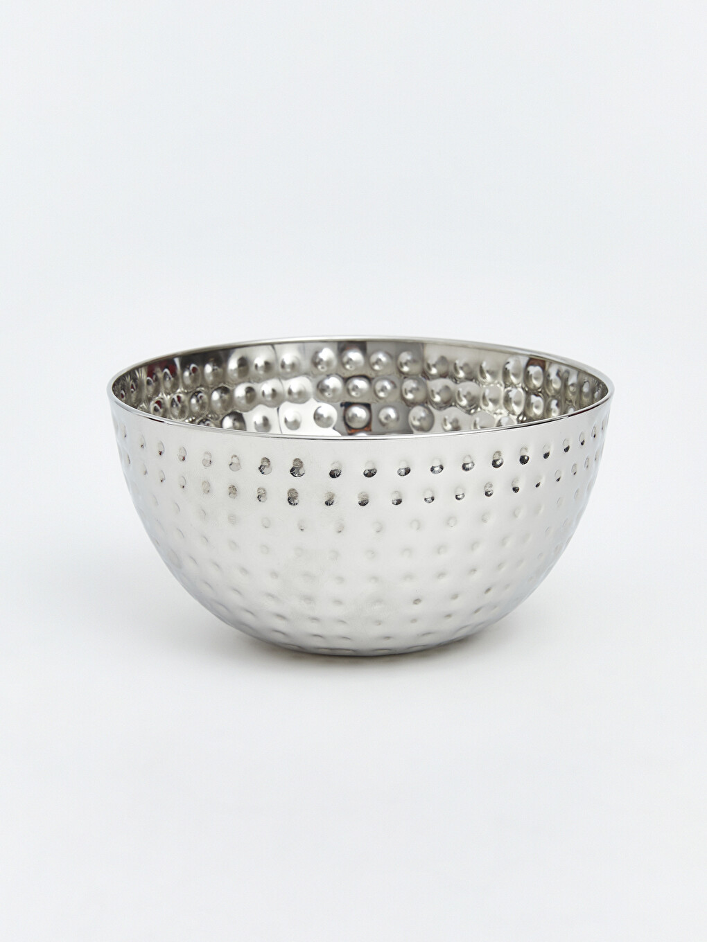Hammered Textured Metal Bowl-1