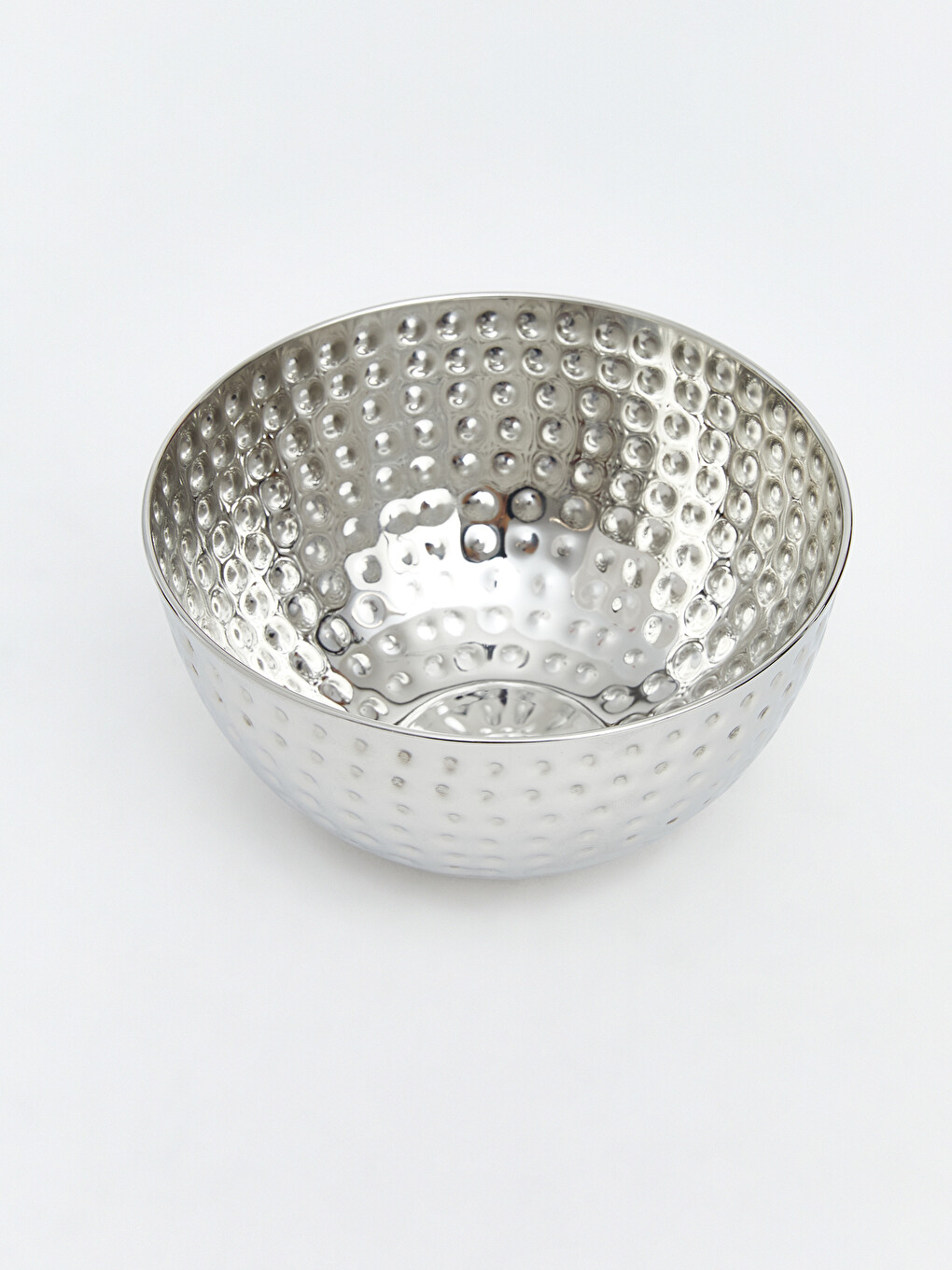 Hammered Textured Metal Bowl-2