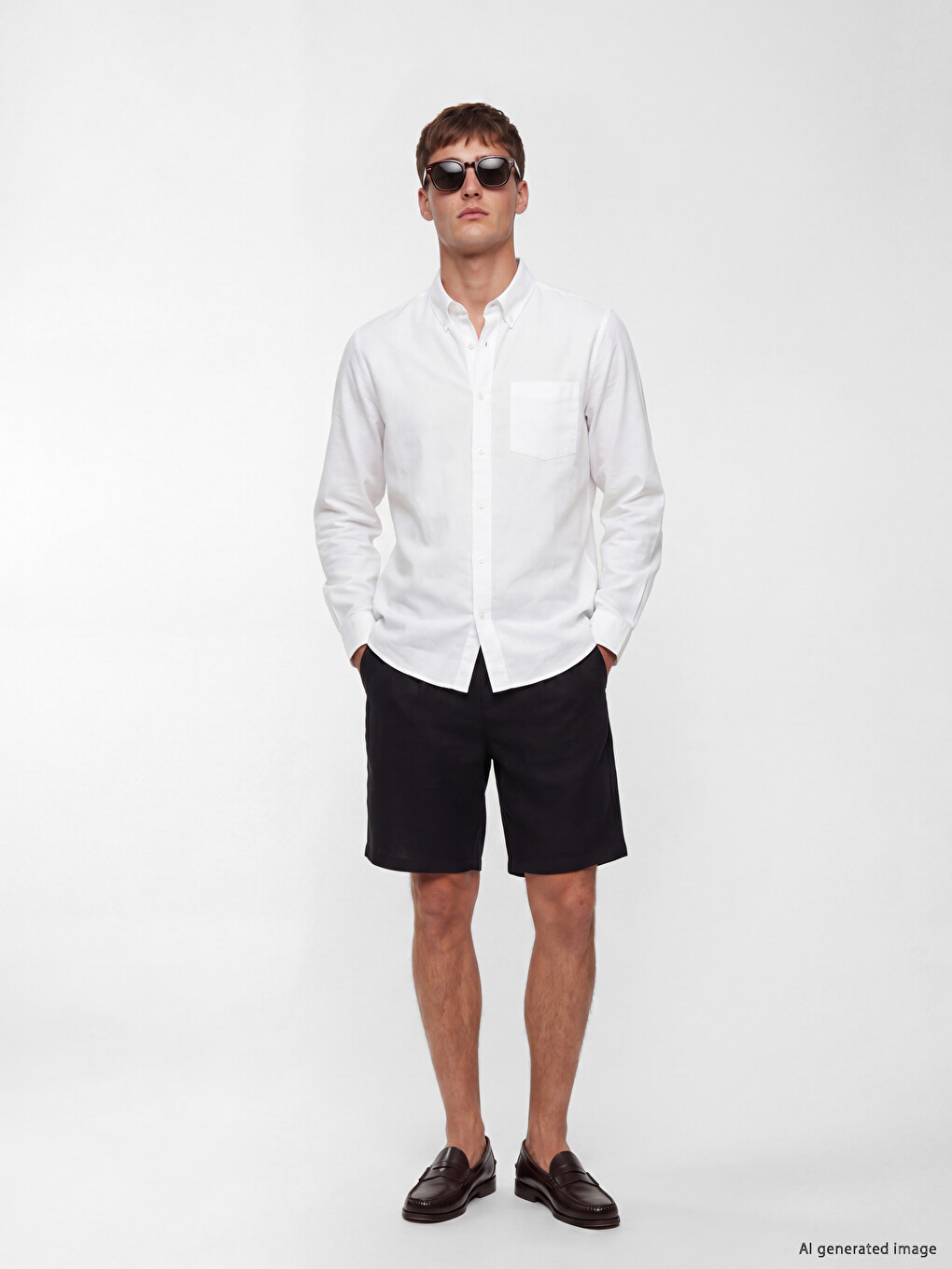 Regular Fit Oxford Men's Shirt-1