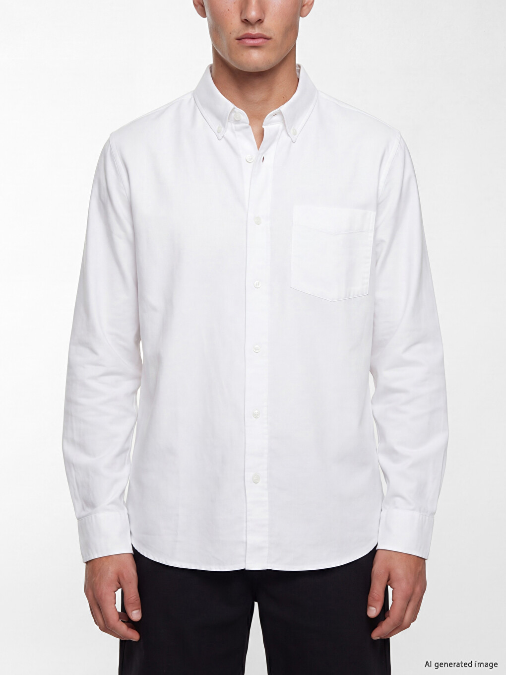 Regular Fit Oxford Men's Shirt-2