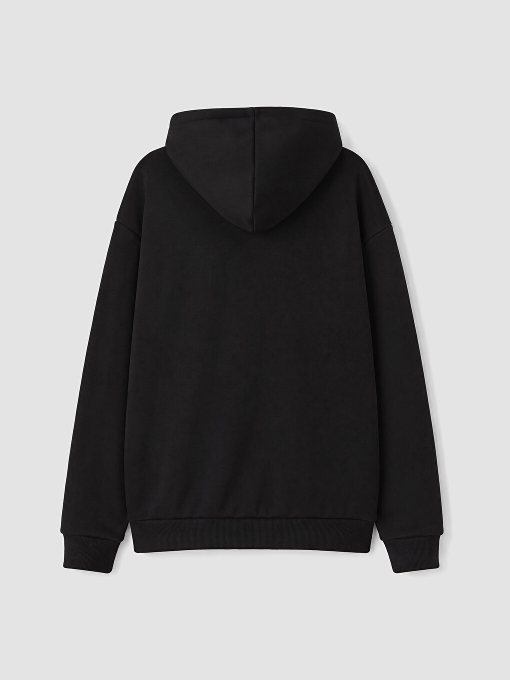 Siyah Kalın Erkek Çocuk Fermuarlı Sweatshirt-1