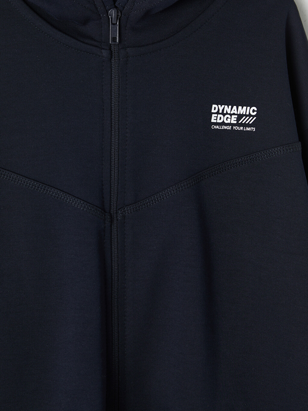 Boy Navy Zip-up Sweatshirt-2