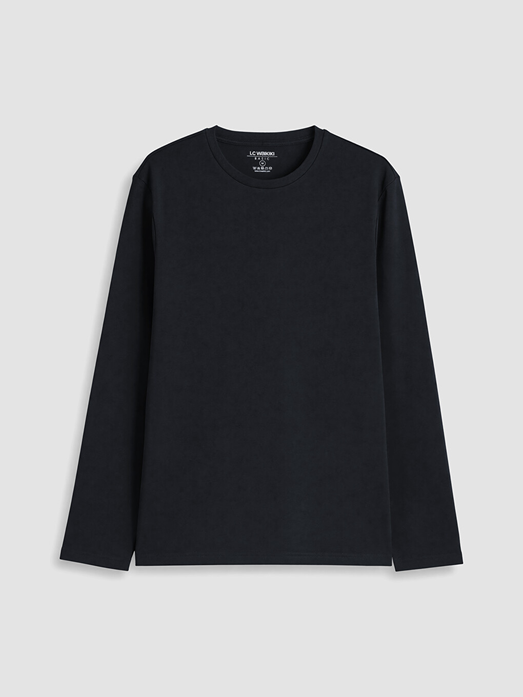 Crew Neck Standard Fit Long Sleeve Men's T-shirt-3
