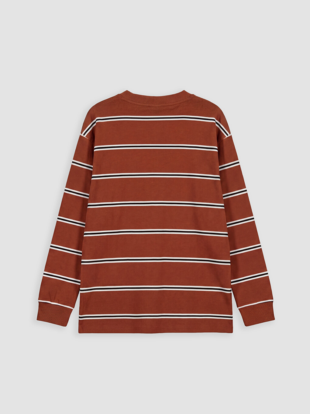 T-shirt Mit Rundhalsausschnitt Und Streifen Für Jungen-2