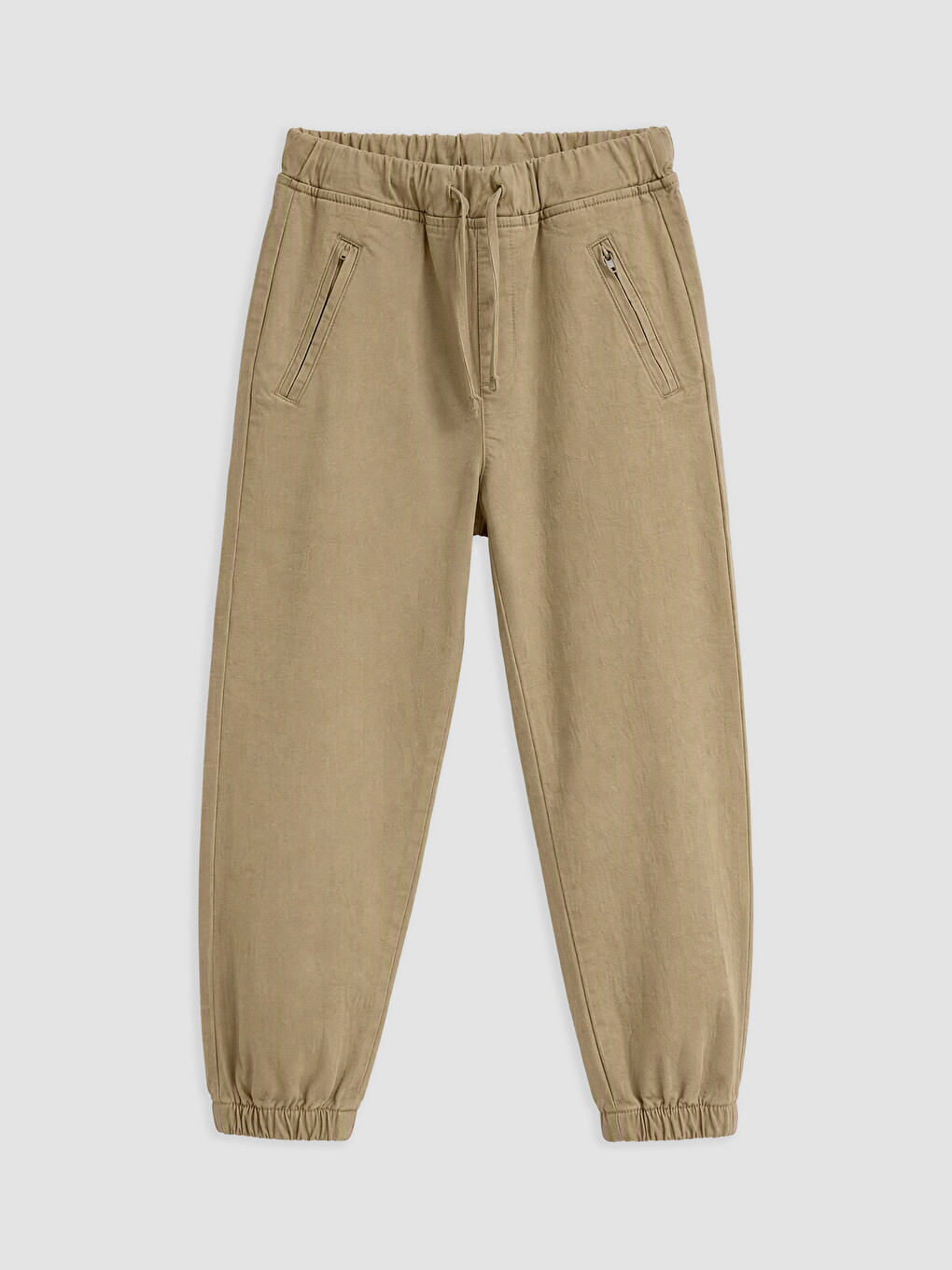 Pantalon En Gabardine Garçon À Taille Élastiquée