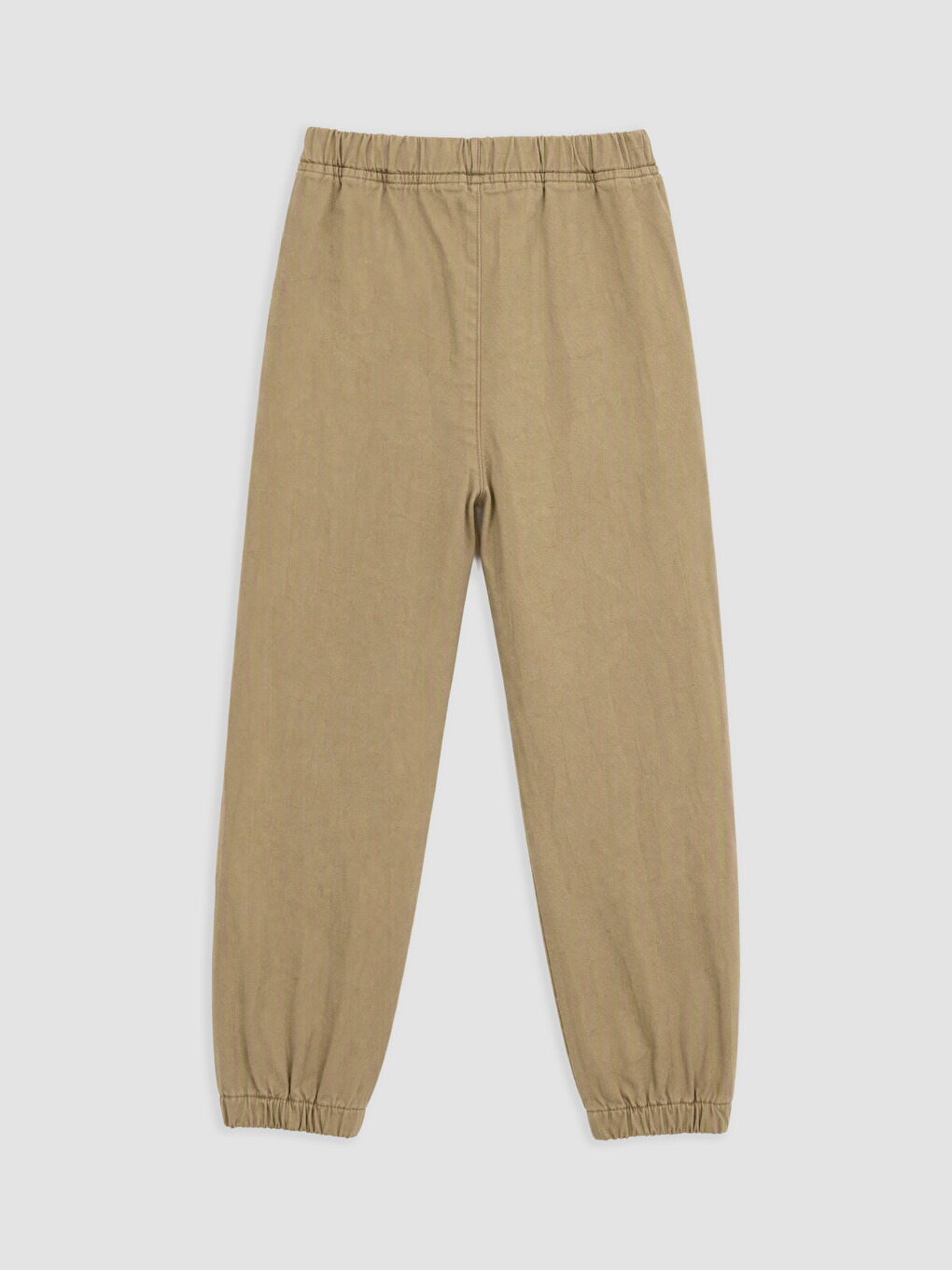 Pantalon En Gabardine Garçon À Taille Élastiquée-1