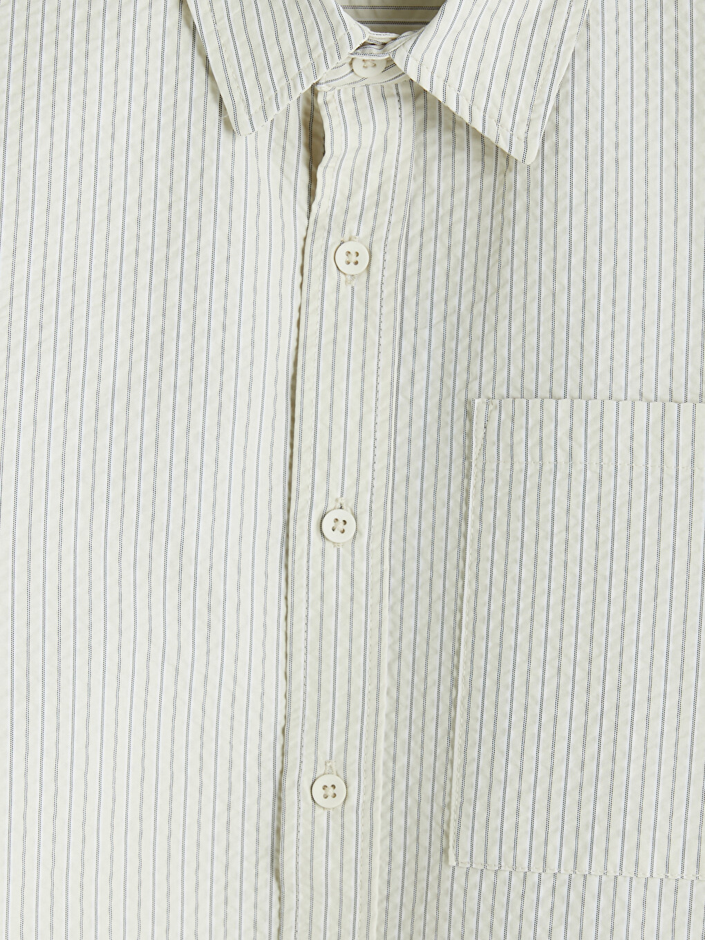 Regular Fit Striped Poplin Men's Shirt-5