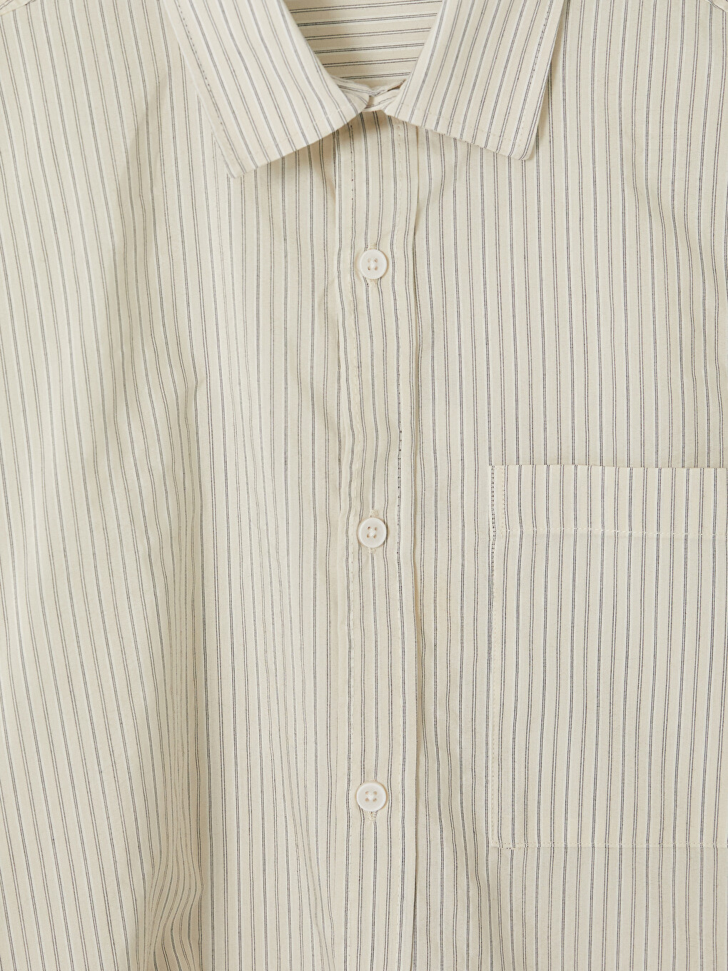 Regular Fit Striped Poplin Men's Shirt-5
