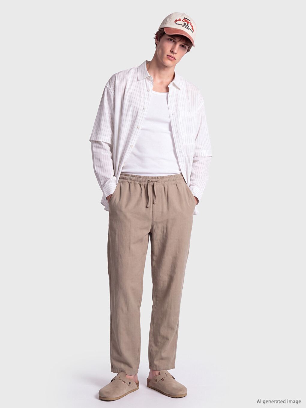 Relax Fit Striped Poplin Men's Shirt-1