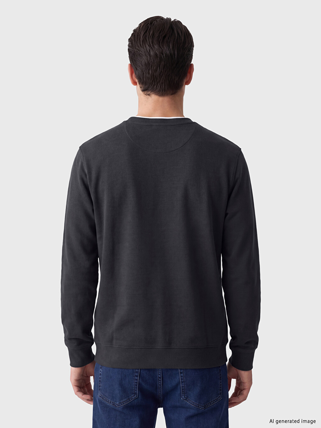 Crew Neck Men's Sweatshirt-2