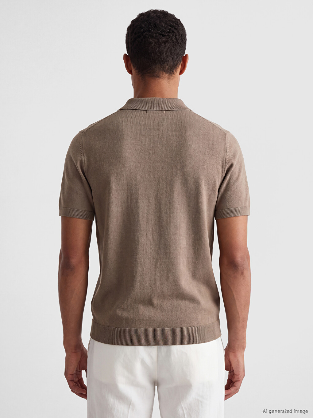 T-shirt Triko Me Jakë Polo Për Burra-1