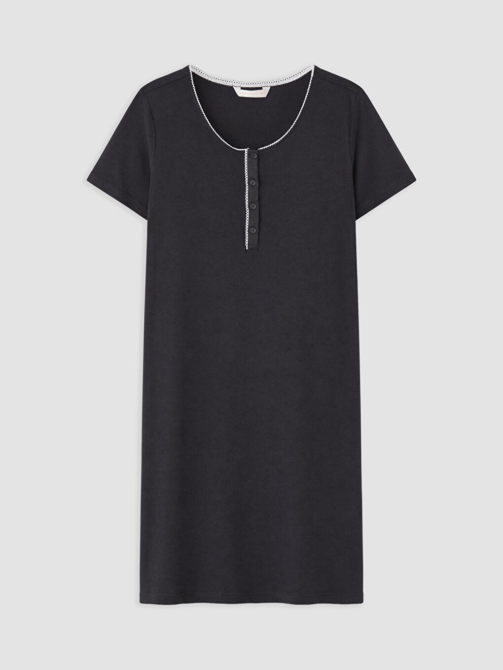 Crew Neck Women's Nightdress-4