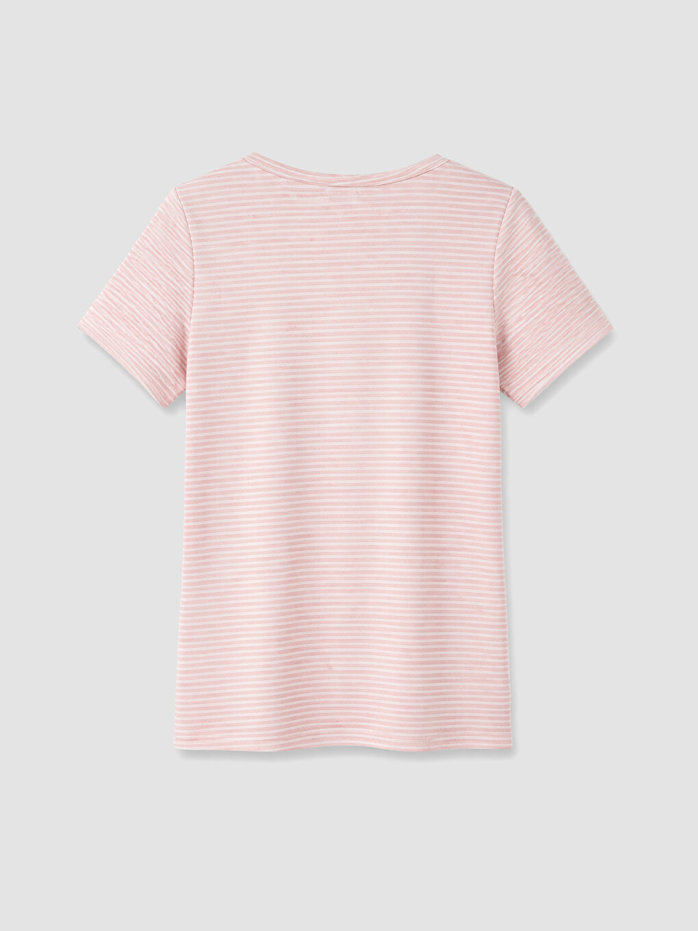 Pembe Bisiklet Yaka Baskılı Kadın Kaprili Pijama Takımı-3